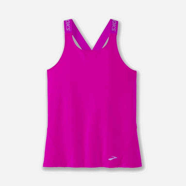 Brooks Pick-Up Mujer Camiseta Sin Mangas - Moradas/Magenta (6825AOTVH)